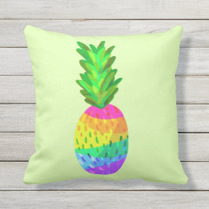 Coussin Ananas d'arc-en-ciel