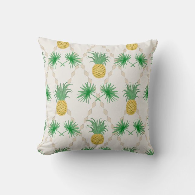 Coussin Ananas, rétro (Recto)
