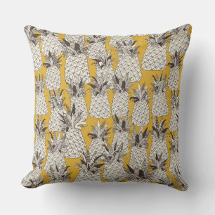 Coussin ananas soleil jaune