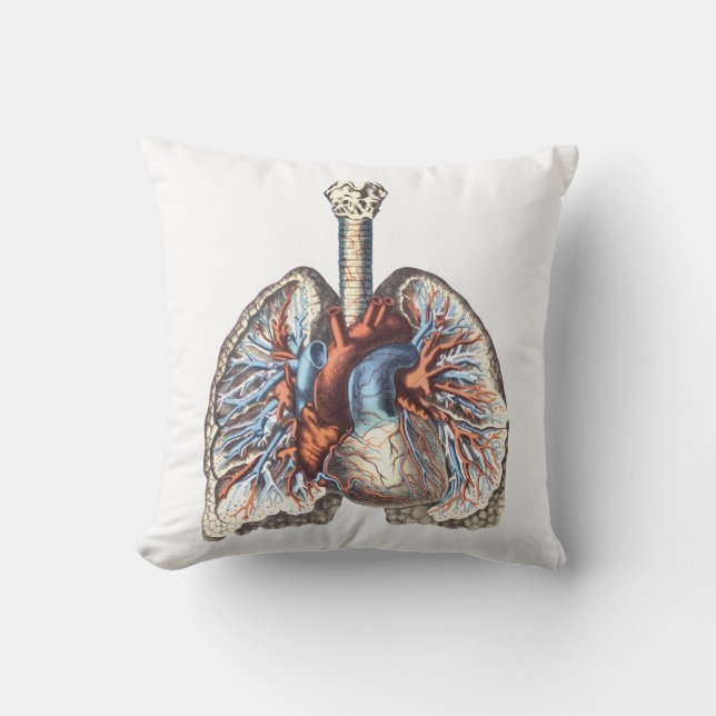Coussin anatomie médicale Poumons anatomiques (Recto)