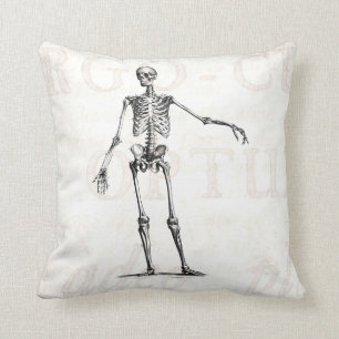Coussin Anatomie squelettique de squelettes de 1800s