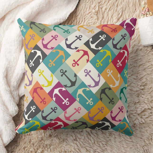 Coussin anchor herringbone mana (Couverture)