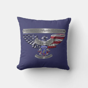 Coussin Ancien Aigle Américain "Fier D'Avoir Servi"