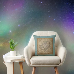 Coussin Ancienne Star Graphique de Virgo la Lune