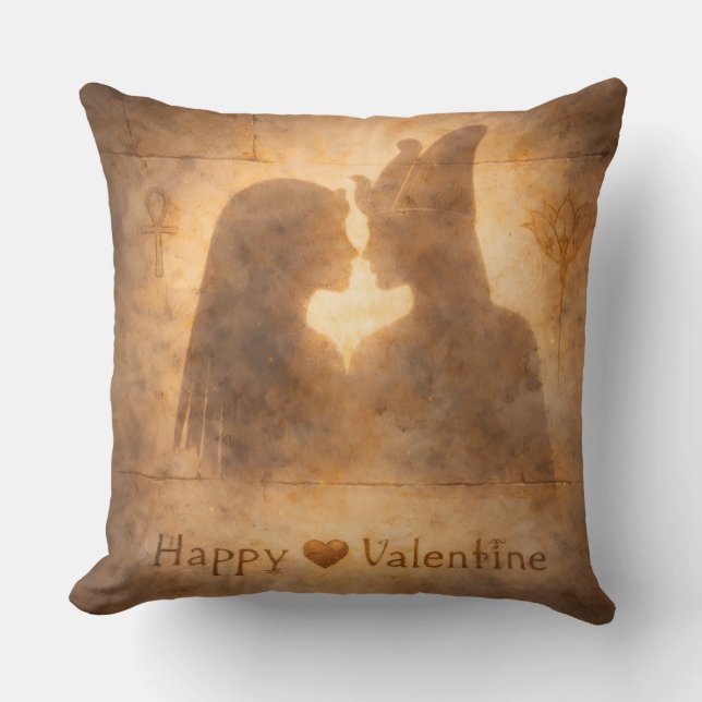 Coussin Ancient Egyptian Valentine Shadow Romantic (Recto)