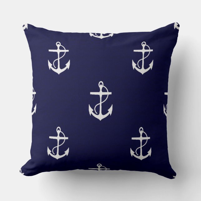 Coussin Ancre Opus Posh Nautique (Recto)