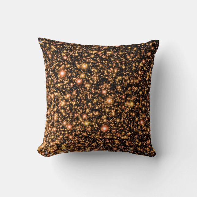 Coussin Andromeda Black Hole Gold Stars - Concept d'artist (Recto)