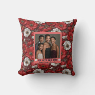 Coussin Anémones Joyeux Anniversaire Maman Cottage Décorat