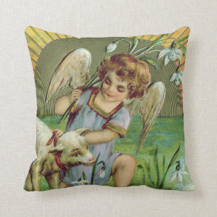 Coussin Ange Chérubin Soleil Agneau Mouton