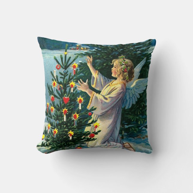 Coussin Ange décorant l'arbre de Noël 2 (Recto)