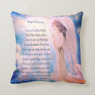 Coussin Angel Blessings Guardian Angel Poem