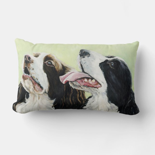 Coussin anglais d'art de chien d'épagneul de (Recto)