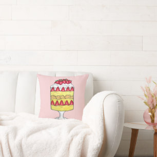 Coussin Anglais Trifle Fruit Custsert Cuisine britannique