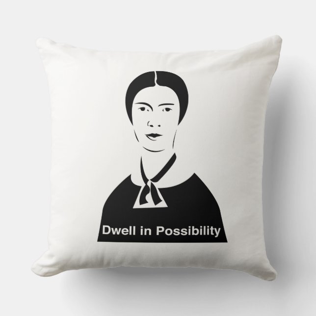 Coussin Angle de saturation d'Emily Dickinson dans le (Recto)