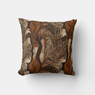 Coussin Animal Abstrait Motif Design 4