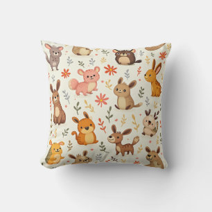 coussin animal beige