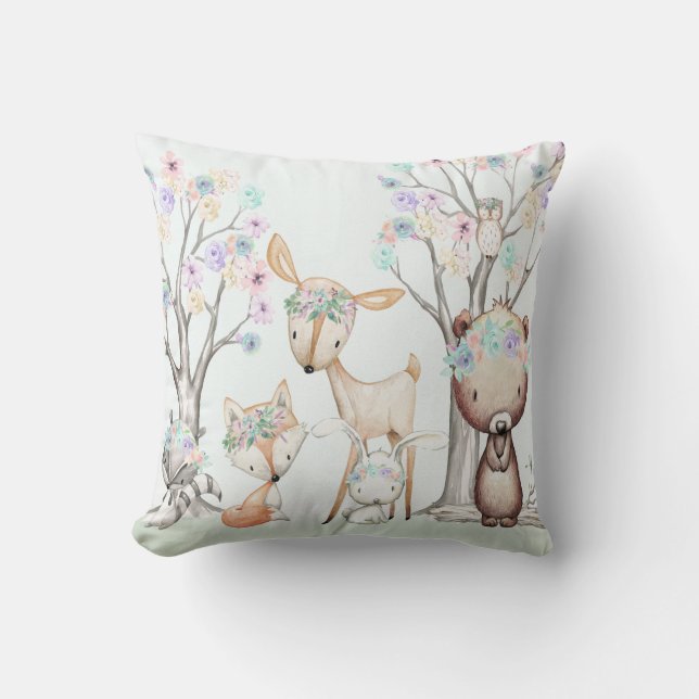 Coussin animal de crèche de bébé de Boho de région (Recto)