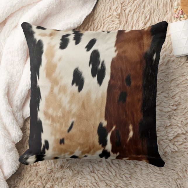 Coussin Animal de la vache Brown de l'Ouest (Couverture)