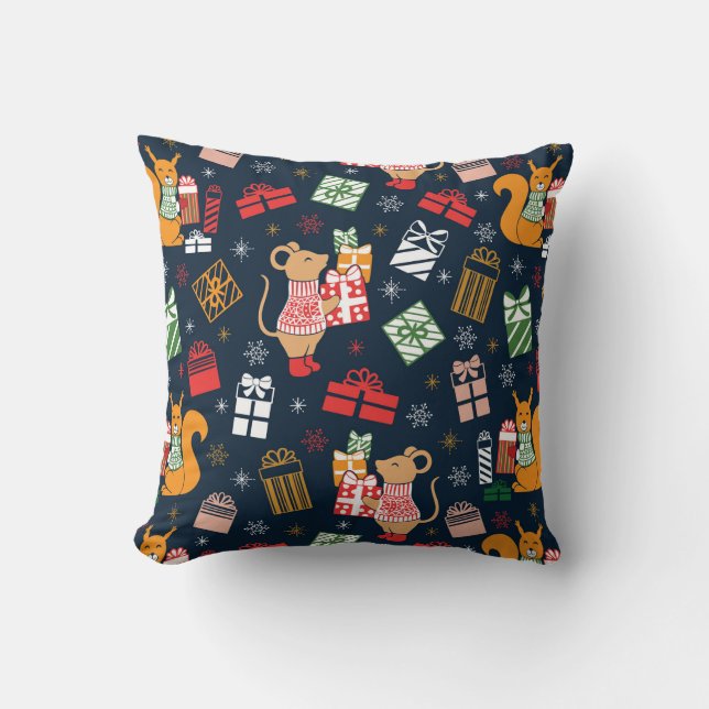 Coussin Animal de Noël (Recto)