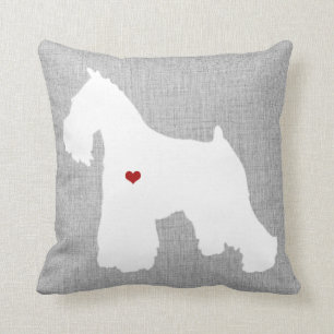 Coussin Animal familier de coeur d'amoureux des chiens de