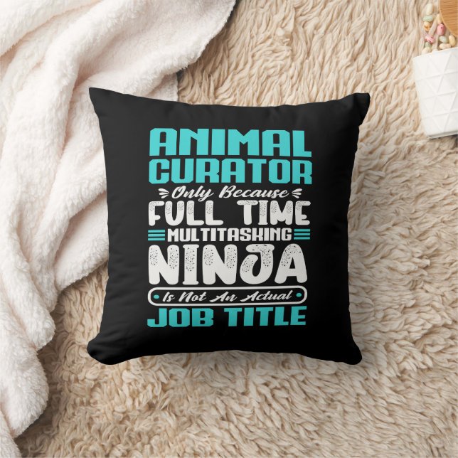 Coussin Animateur Titre du travail Profession Compétences  (Couverture)