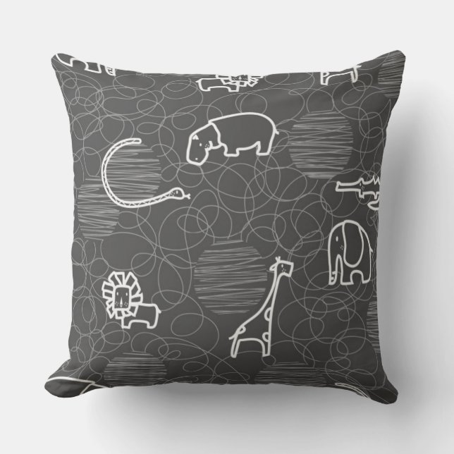 Coussin animaux 5 de safari (Recto)