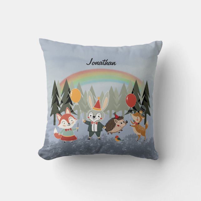 Coussin Animaux de fête (Recto)