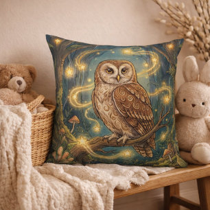 Coussin Animaux de la forêt de hiboux adorables