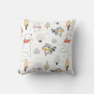 Coussin Animaux forestiers adorables