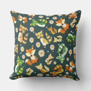 Coussin Animaux mignons de la jungle de bébé garçon pépini