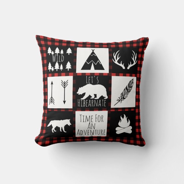 Coussin Animaux rustiques de plaid et de région sauvage de (Recto)