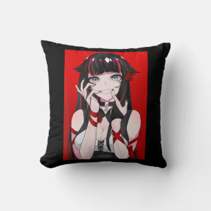 Coussin Anime Girl Kawaii Waifu esthétique japonaise Manga