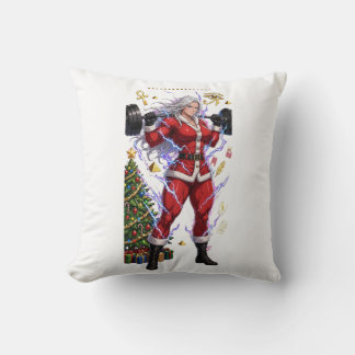 Coussin Anime Gym Santa Fitness Noël