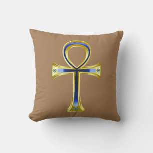 Coussin Ankh Et Scarabes Égyptiens