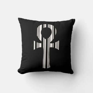 Coussin ANKH SYMBOLE CODE BARRE Ankhs Code barre Motif de