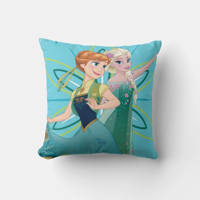 Coussin Anna et Elsa| Célébrer la sainteté (Recto)