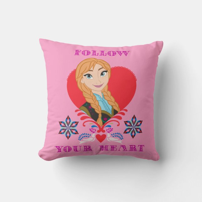Coussin  Anna| Portrait du coeur rouge (Recto)