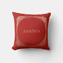 Annaprashan Nom floral rouge
