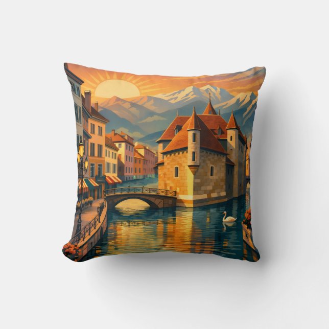 Coussin Annecy Ville (Recto)
