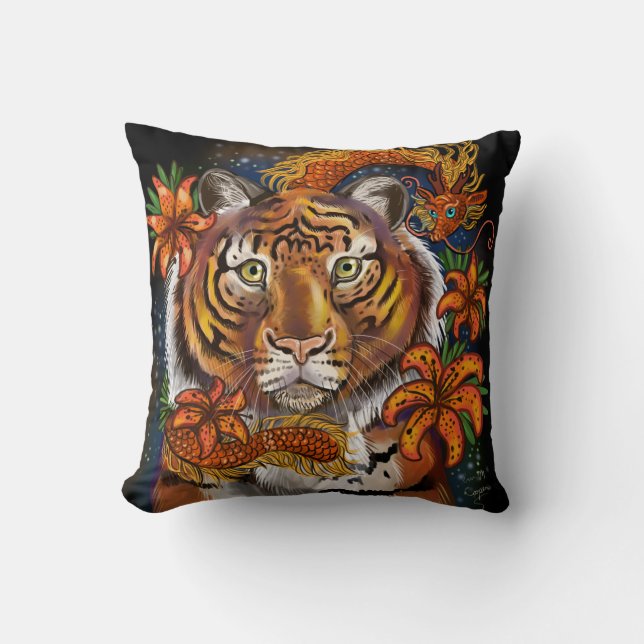 Coussin Année chinoise du tigre (Recto)