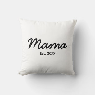 Coussin Année de création de Maman   Date personnalisée de