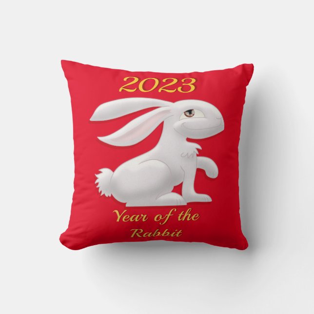Coussin Année du lapin (Recto)