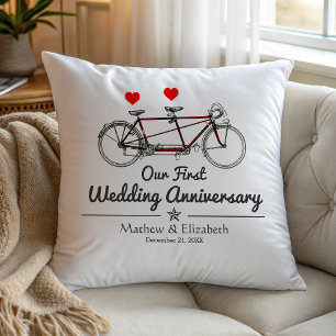 Coussin Anniversaire de mariage fait sur commande de