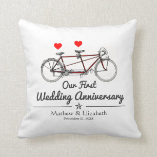 Coussin Anniversaire de mariage fait sur commande de
