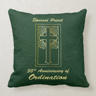 Coussin Anniversaire de prêtre cinquantième de