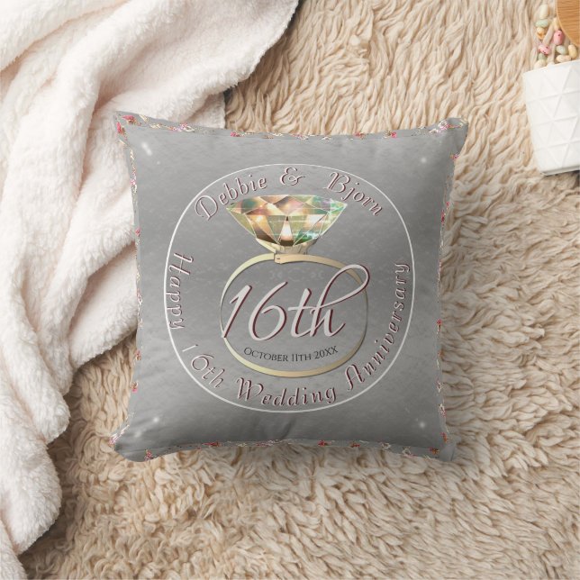 Coussin Anniversaire du 16e Mariage de la cire (Couverture)