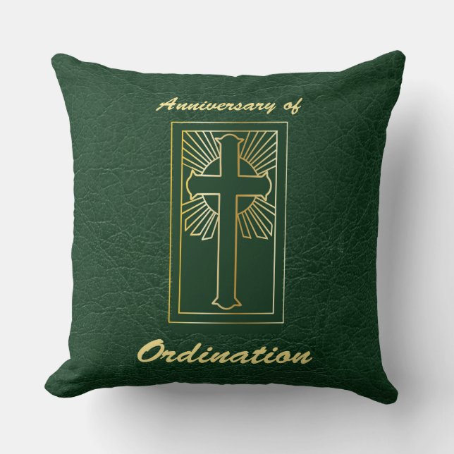 Coussin Anniversaire du prêtre de l'ordination (Recto)