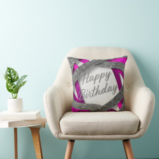Coussin anniversaire heureux
