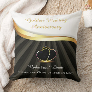 Coussin Anniversaire religieux du 50e Mariage d'or