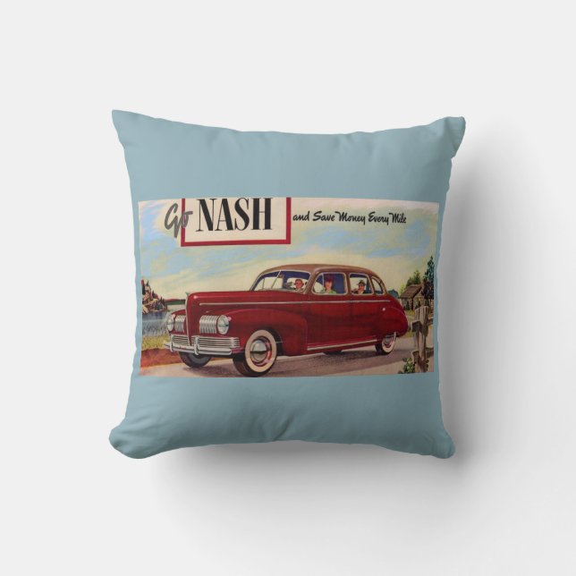 Coussin Annonce automobile Nash 1941 (Recto)